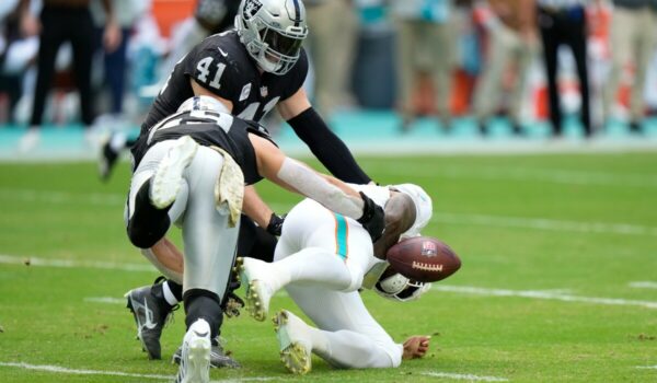 Las Vegas Raiders cae ante Miami Dolphins por una intercepción